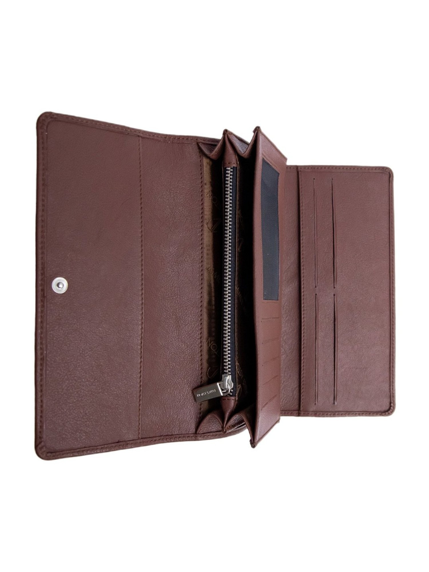 James Aston Gloria Cognac Spanish Leather Clutch