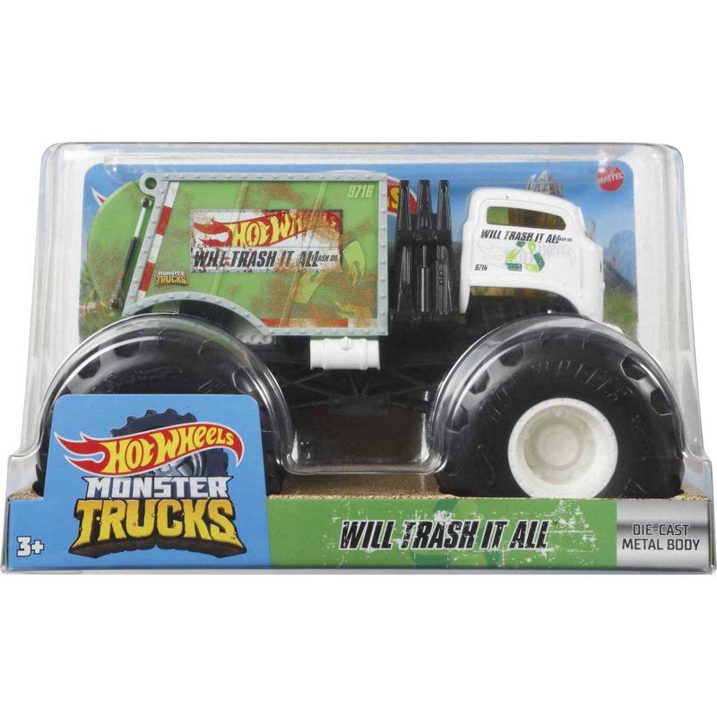 Hot Wheels Monster Truck 1:24 Scale - Will Trash It