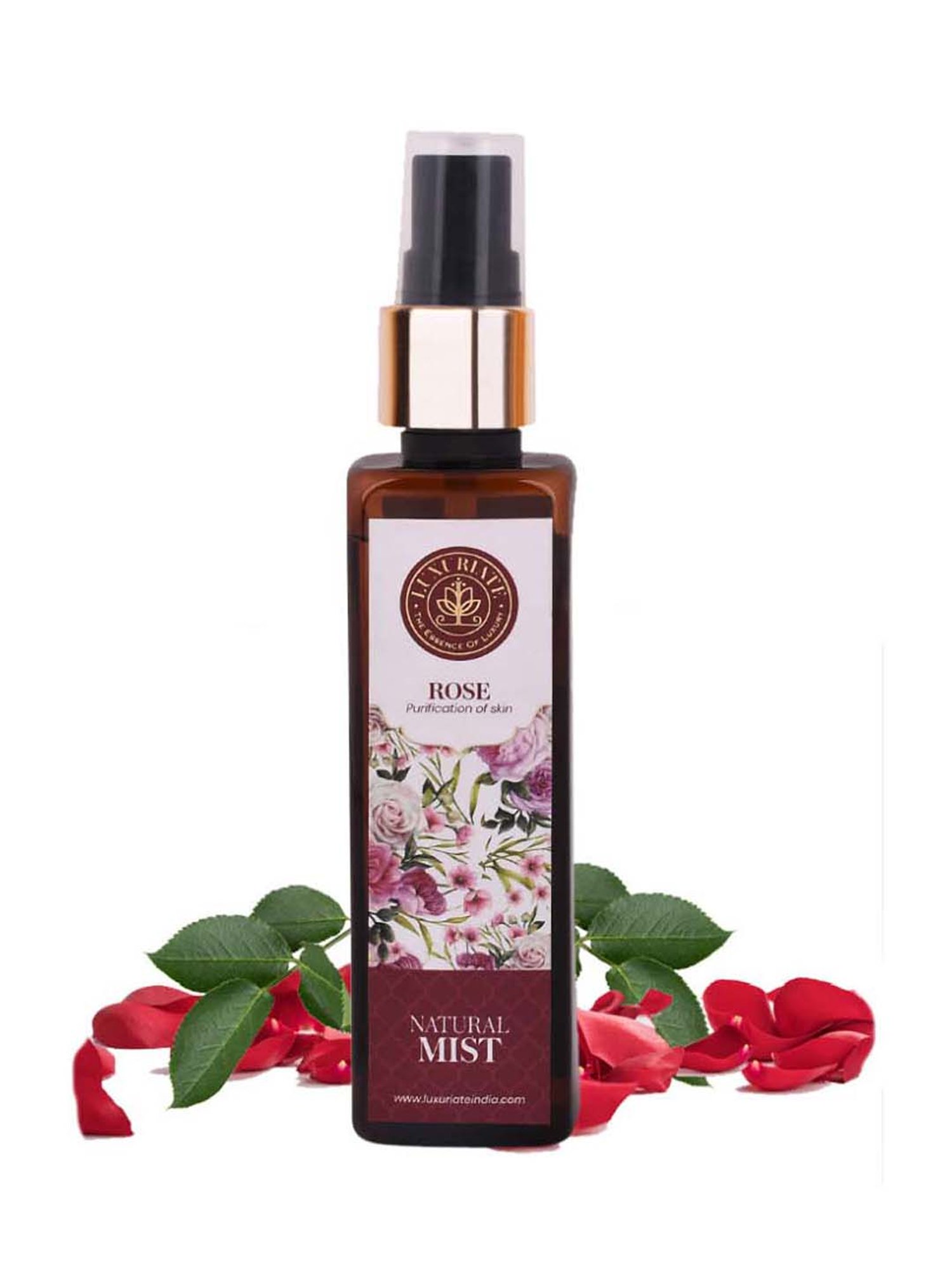 Luxuriate Pure and Natural Skin or Face Rose Mist Spray - 100 ml