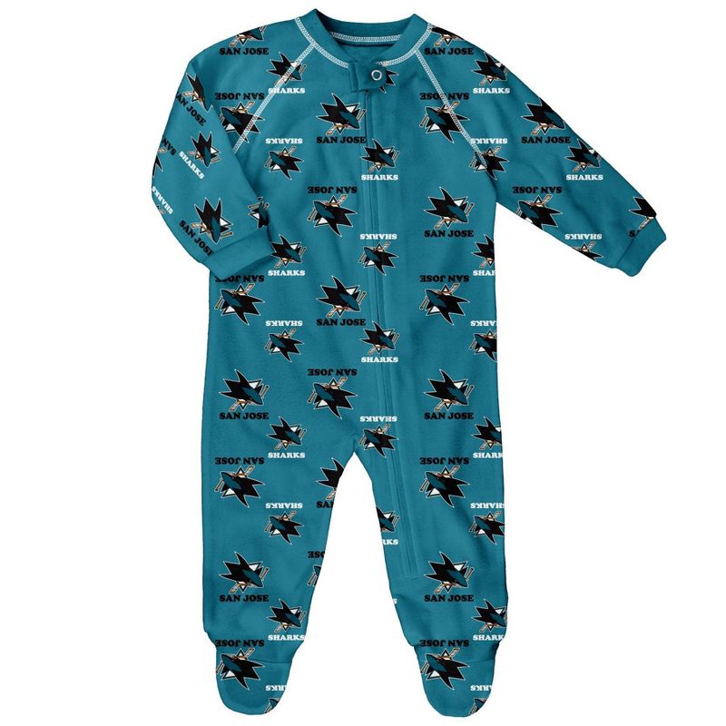 NHL San Jose Sharks Baby Boys' Sleeper - 6-9M