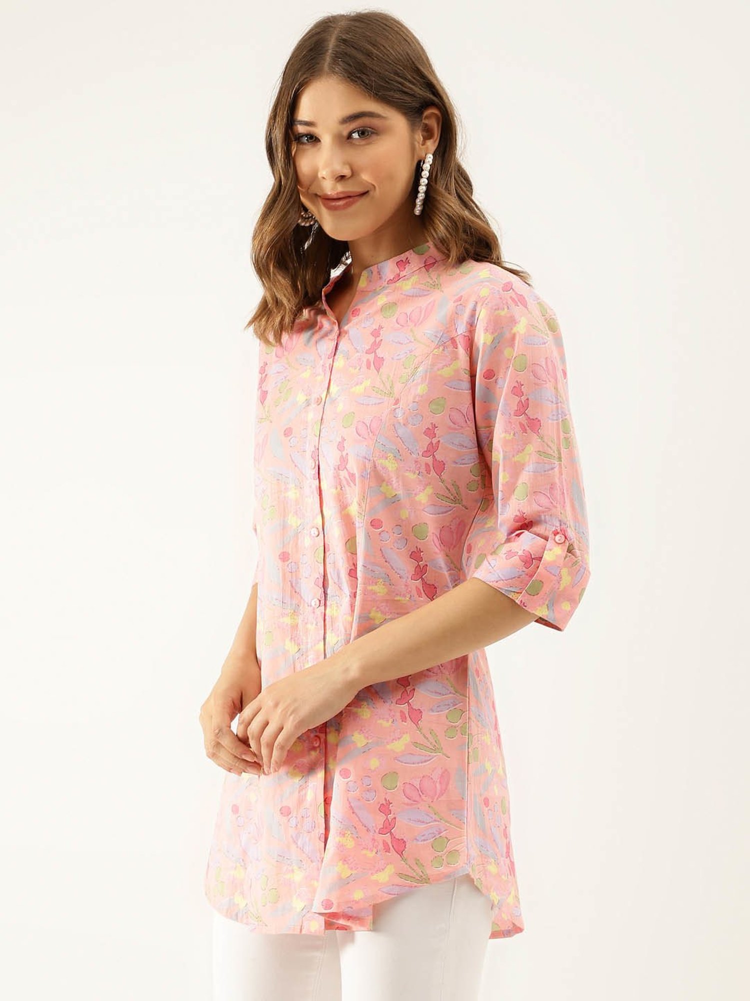 Divena Pink Printed Top