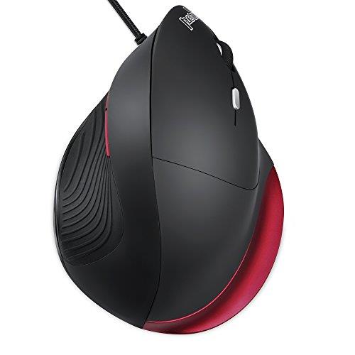 Perixx PERIMICE-518R Wired USB Ergonomic Vertical Mouse - Right Handed Design - Perixx PERIMICE-518R Wired USB Ergonomic Vertical Mouse - Right Handed Design - For Large Hands - 5 Programmable Buttons