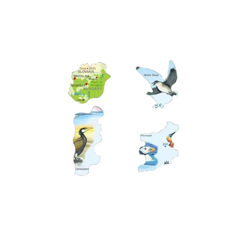 Larsen Puzzles Europe Map with Animals Kids Jigsaw Puzzle - 87pc