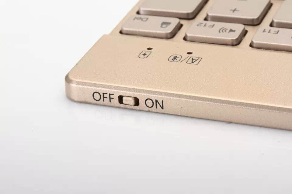 Funtech High quality Wireless Bluetooth Keyboard Ultra Slim Aluminium, With LED Backlight Keyboard suit Android Windows IOS Devices F3S