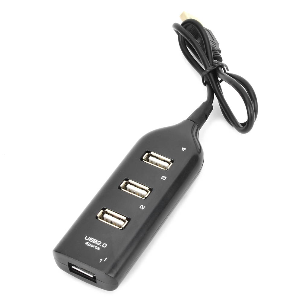 HIGH SPEED 4 PORT USB HUB 2.0 MULTI SPLITTER EXPANSION DESKTOP PC LAPTOP ADAPTER