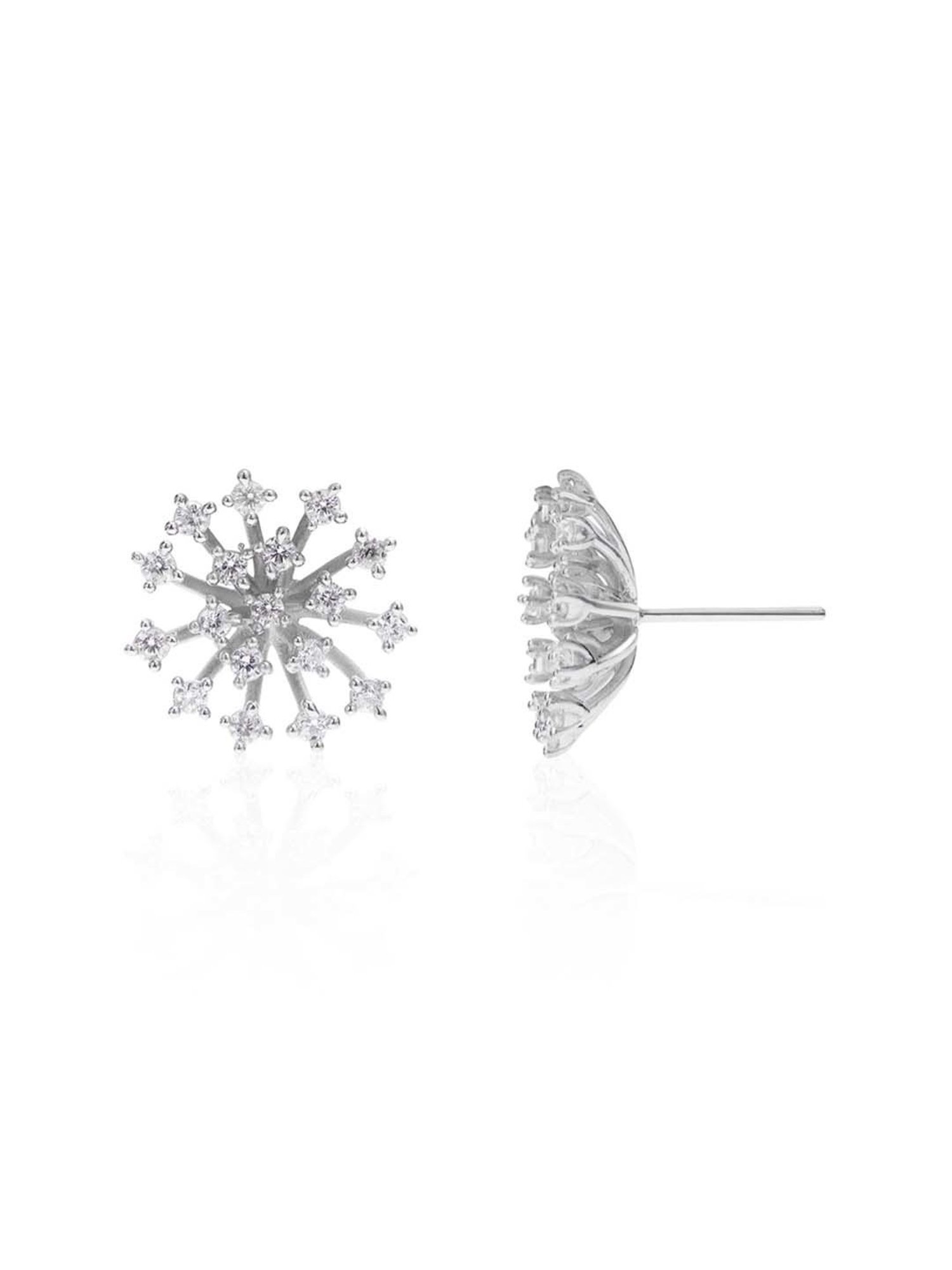 March by FableStreet 92.5 Sterling Silver Starlight Stud Earrings for Women