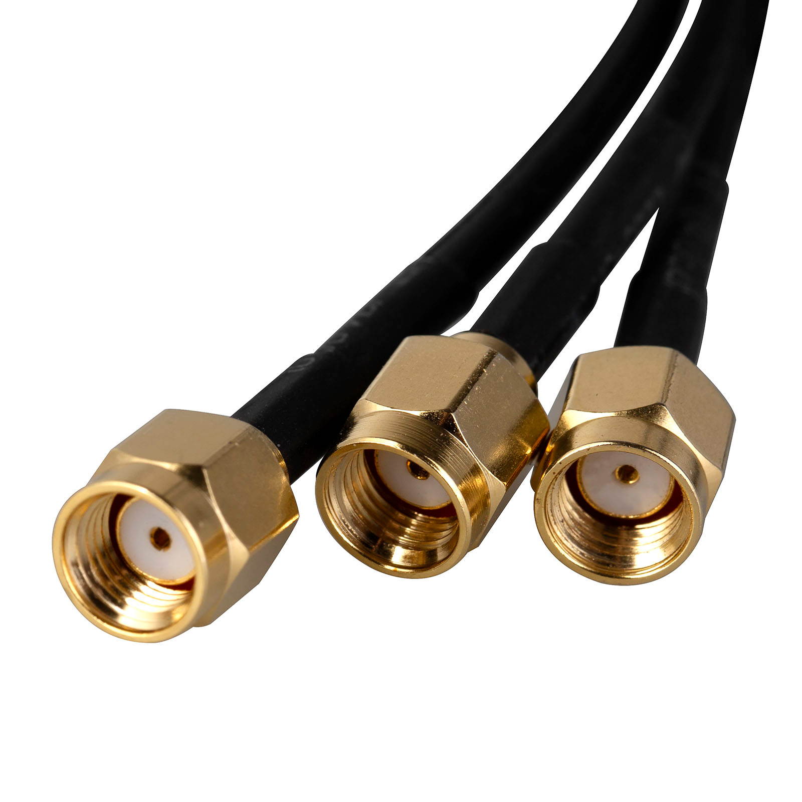 Triple 6dBi Omni Directional Wireless Antenna RP-SMA Male Magnet Base