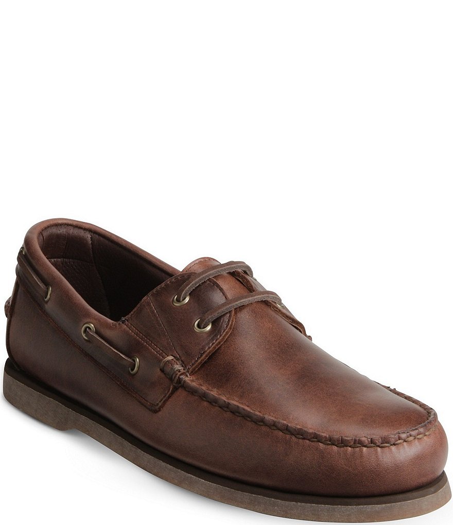 Allen-Edmonds Men's Force 10 Water Resistant Leather Slip-On Boat Shoes
