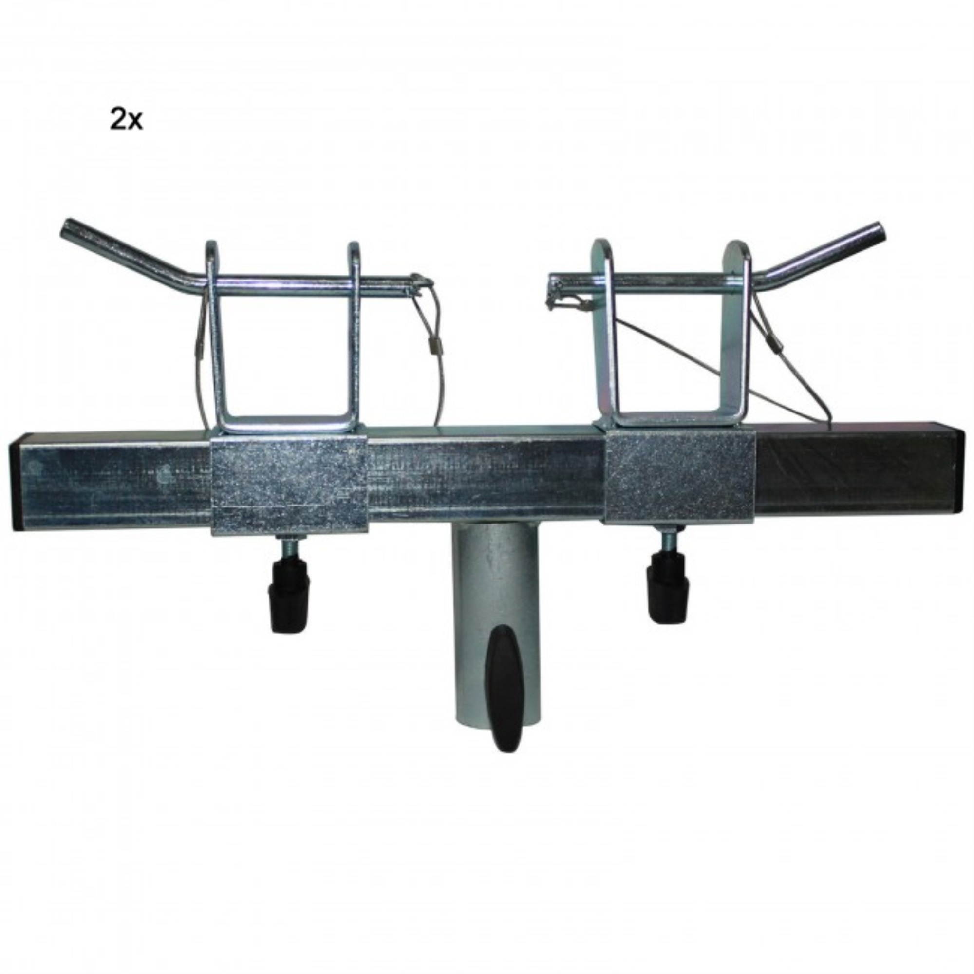 ProX XT-TADAPTER-U 2 x Triangle/Square Truss Adapter Bracket Tripod Crank Light Stand Support Bar Compatible with most trussing