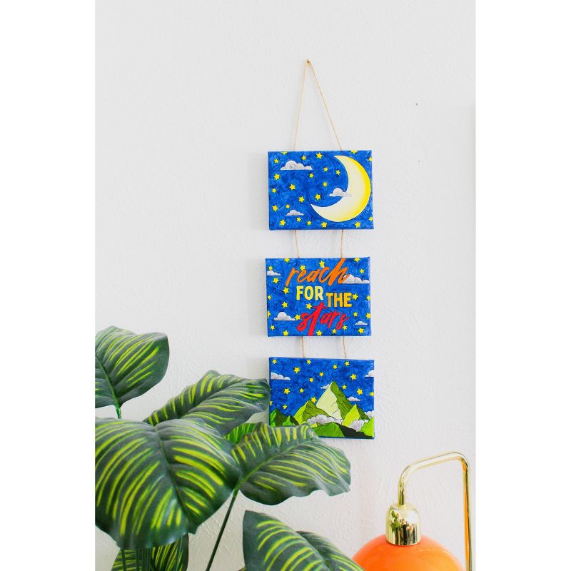 2pk DIY Hanging Canvas Wall Art Set - Art 101