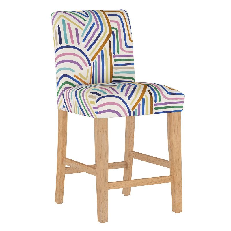 Counter Height Barstool Rainbow Strokes Ochre - Skyline Furniture