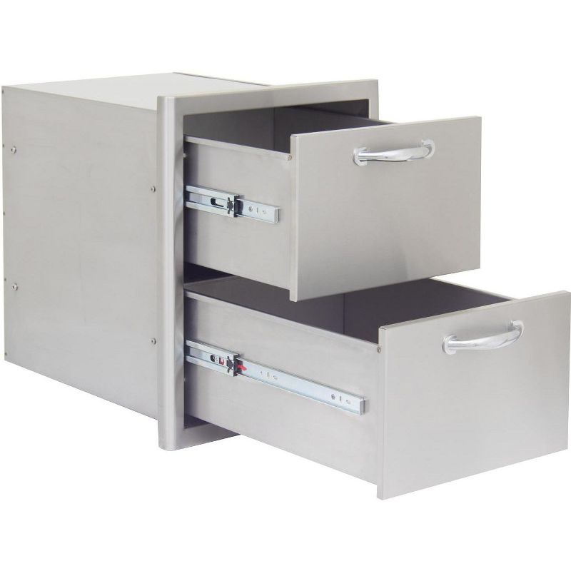 Blaze  16-Inch Stainless Steel Double Access Drawer BLZ-DRW2-R.