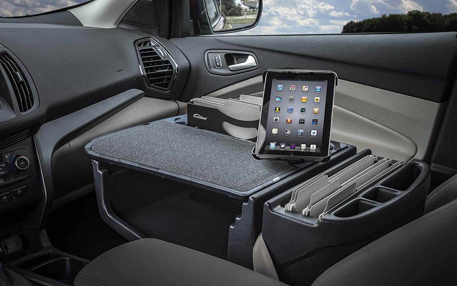 AutoExec AUE28007 Efficiency FileMaster Car Desk Urban Camouflage Finish with Built-in 200 Watt Power Inverter and Tablet Mount
AESFile-02-Tablet UC