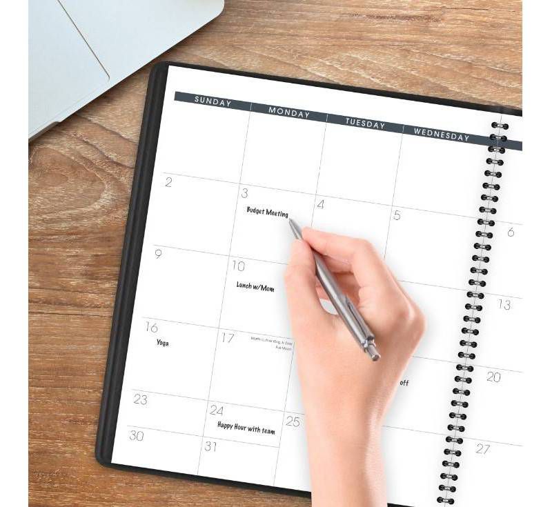 2021-22 Academic Planner 8.5" x 11" Flexible Cover Weekly/Monthly Wirebound Rose - The Home Edit