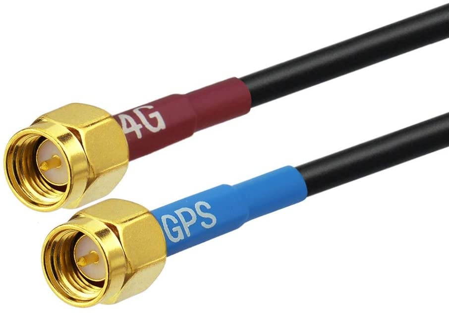 Bingfu 4G LTE Cellular GPS Fixed Bracket Wall Mount Antenna Compatible with 4G LTE Industrial Router Cellular IoT Gateway Modem Trail Camera Security Vehicle Truck Van RV Bus Real Time Monitor Tracker