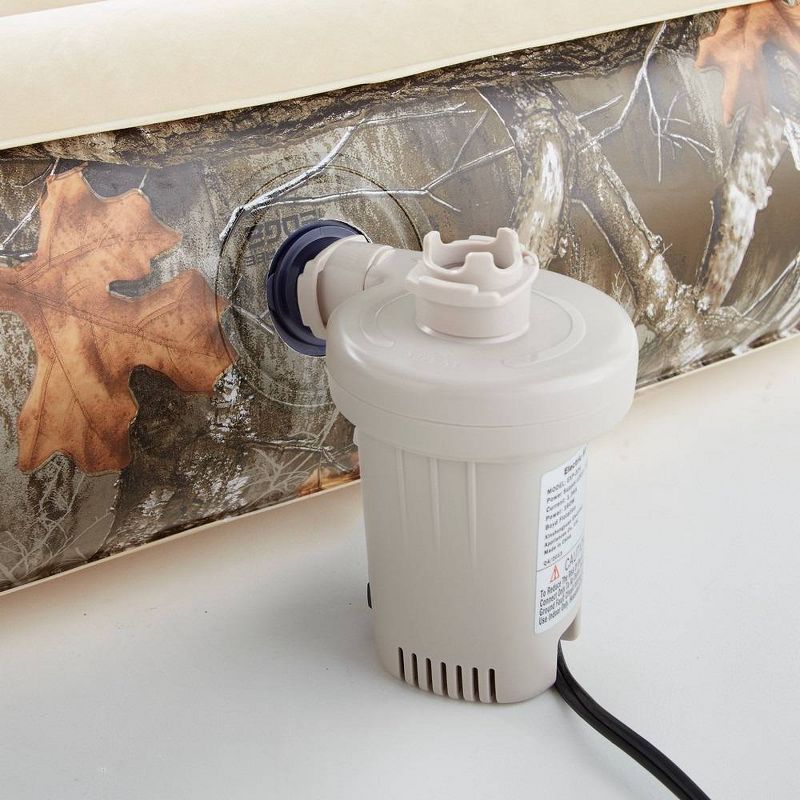 RealTree Edge Camo Lumbar Zone Support 10" Outdoor Air Mattress with Hands-Free Electric Pump - Twin