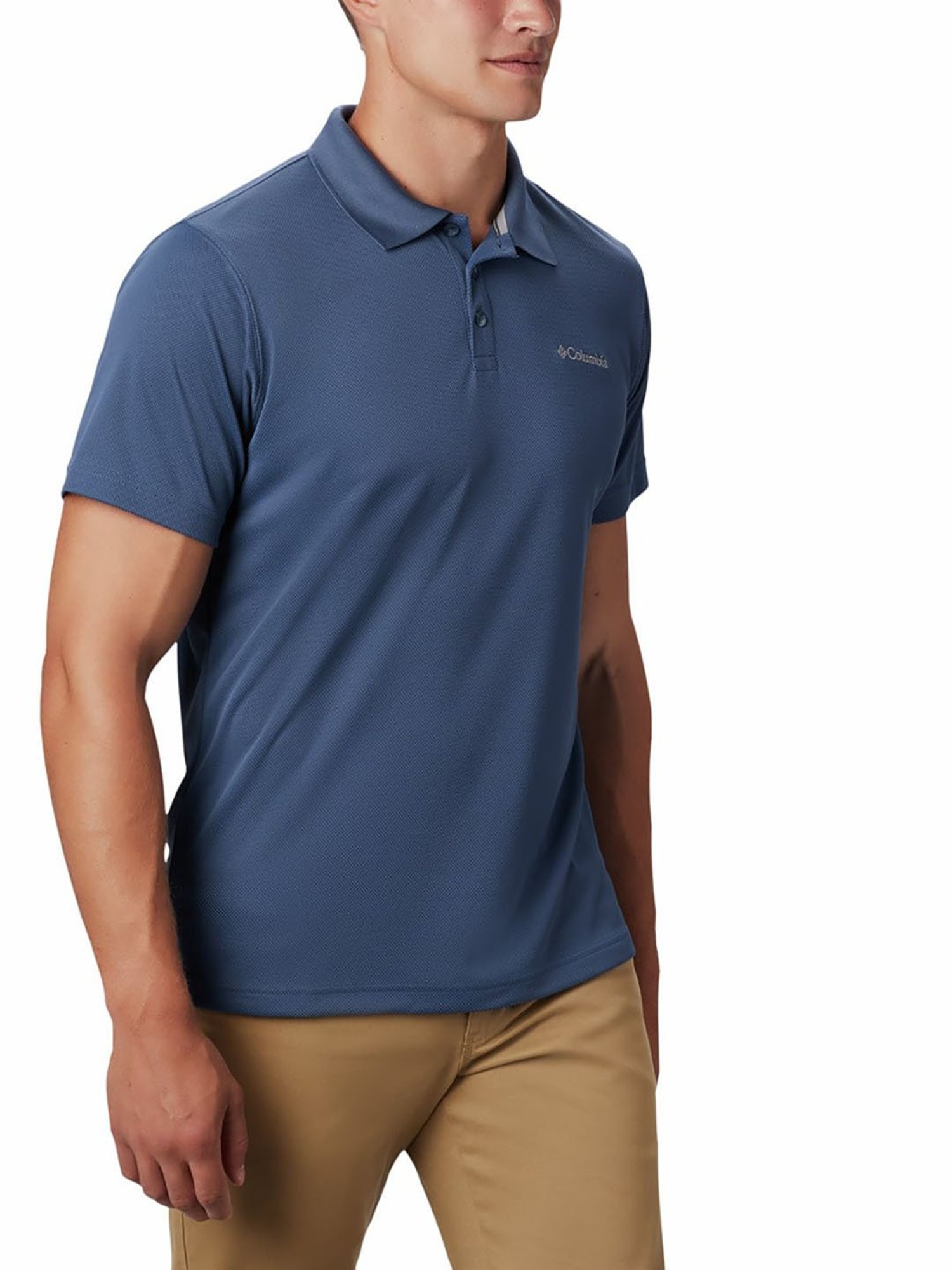 Columbia Men Blue Utilizer Polo T-Shirt