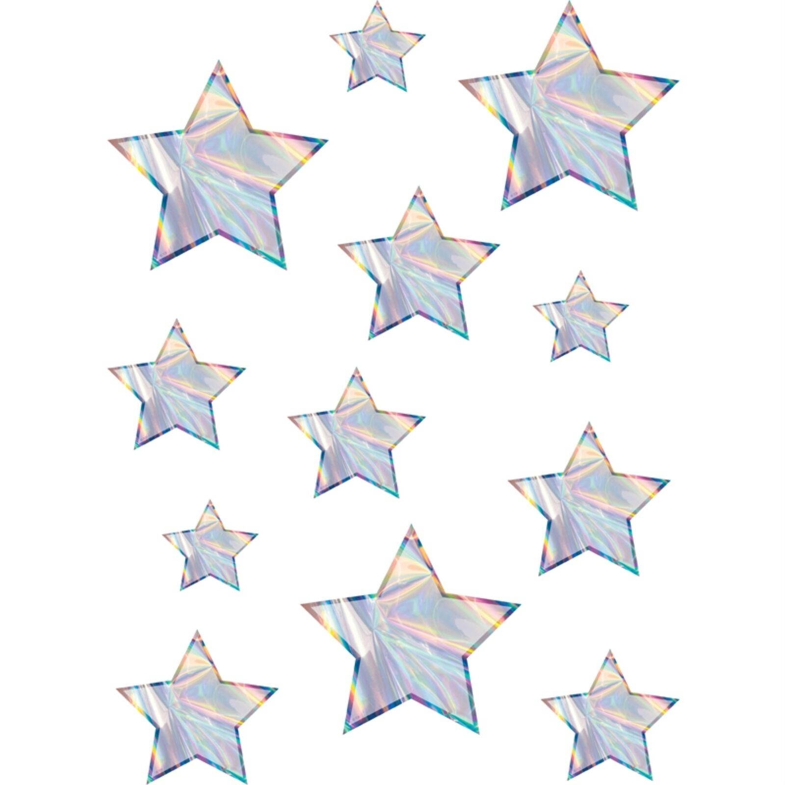 Iridescent Stars Accents - Assorted Sizes