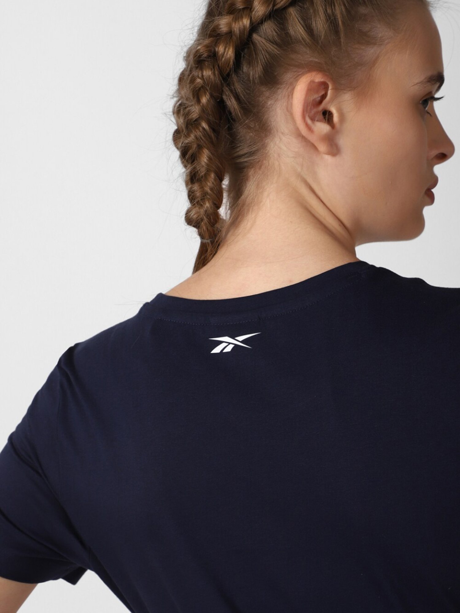 Reebok Navy Cotton T-Shirt