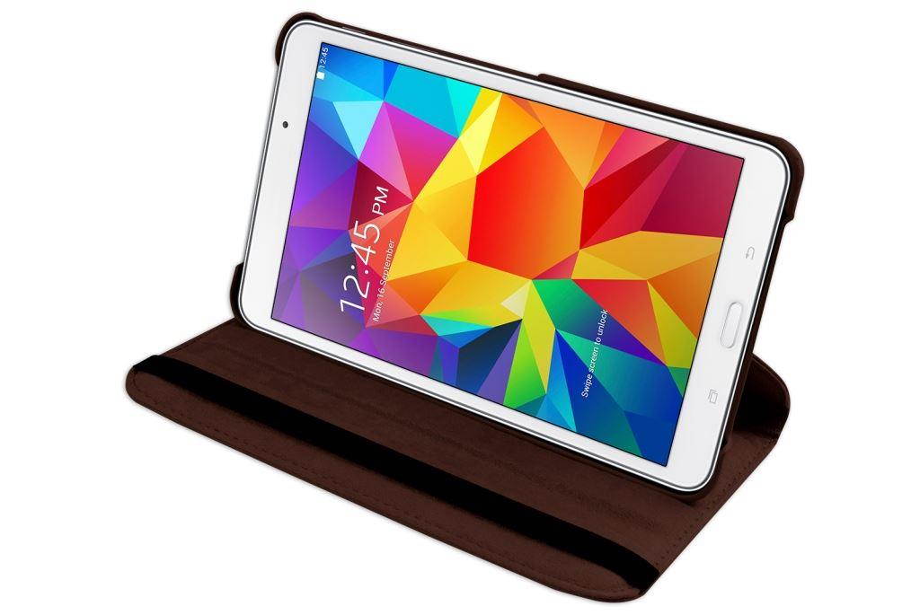 Hellfire Trading PU Leather Case 360 Rotating for Samsung Galaxy Tab 4 T330 8" - Hot Pink