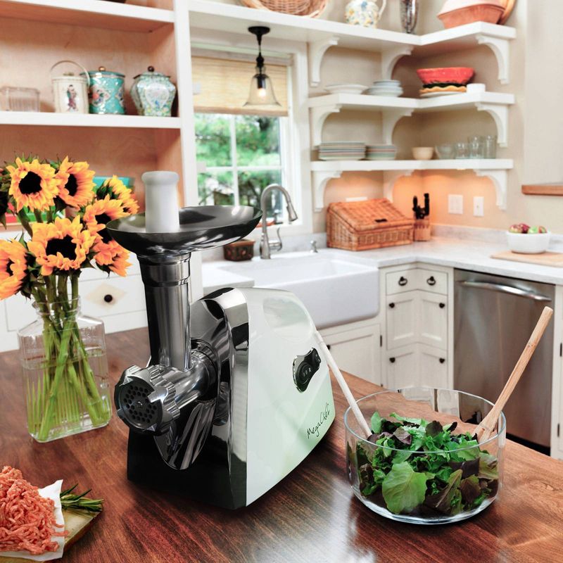 Megachef Automatic Meat Grinder - White