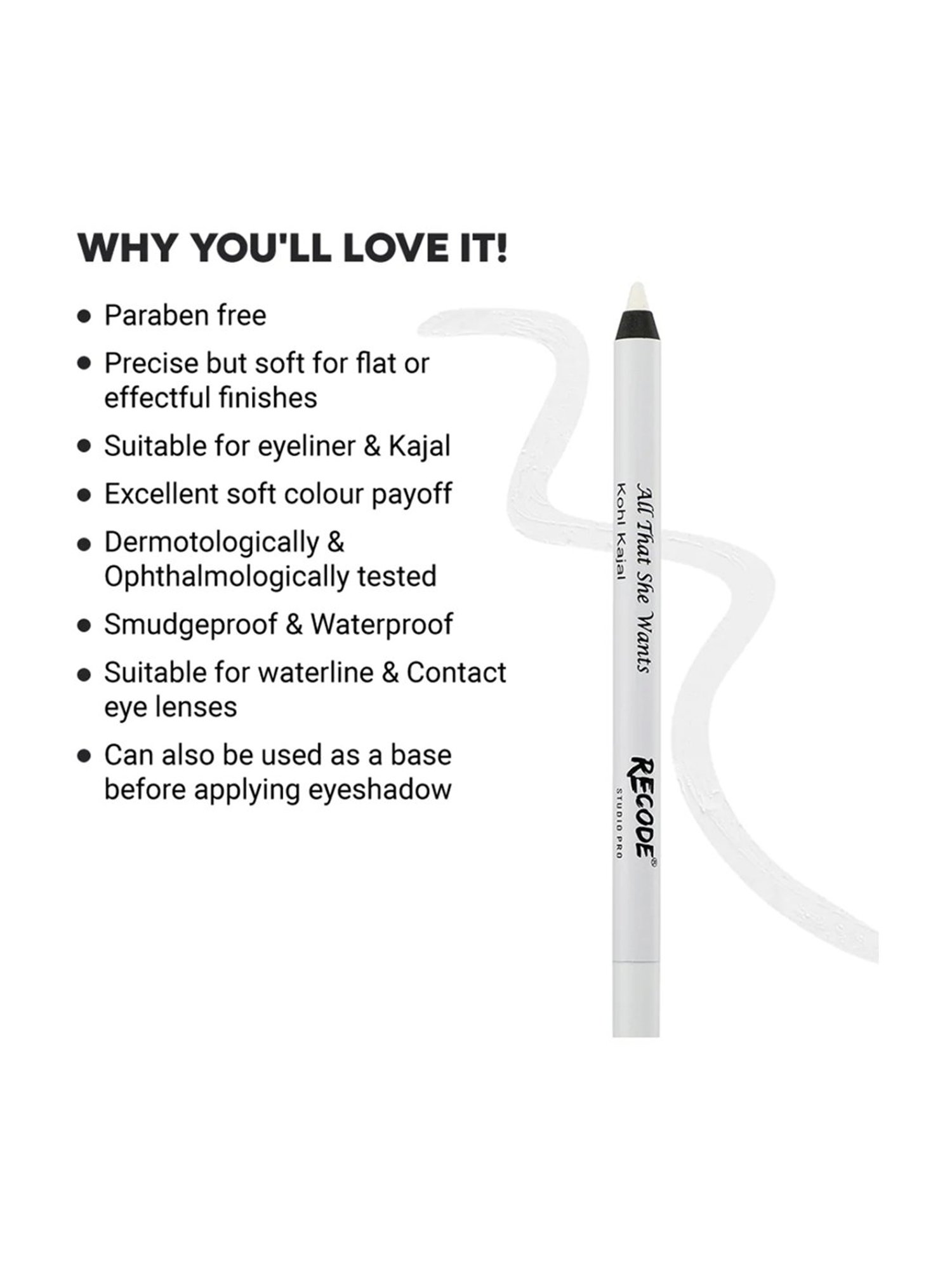 Matt Look Single Stroke Super Glide Eyeliner Kohl Kajal Bottle Green - 1.3 gm