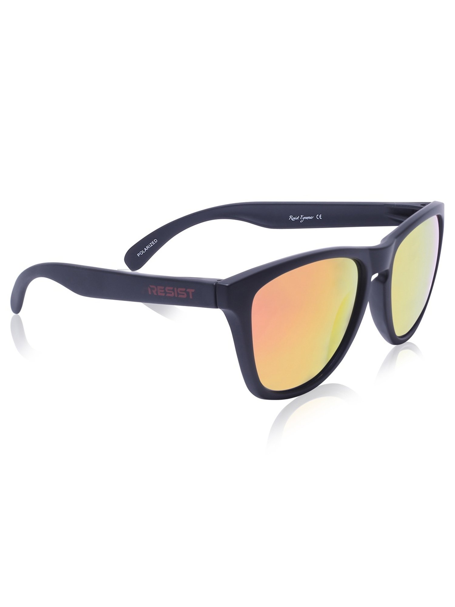 Resist Eyewear Orange Wayfarer UV Protection Unisex Sunglasses