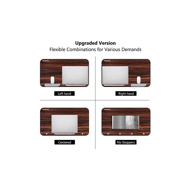 Laptop Bed Table,  Adjustable Laptop Bed Tray for Computer and Laptop Bed Stand, Laptop Desk for Bed, Lap Desk for Adults for Eating and Writing in Sofa and Couch, Brown