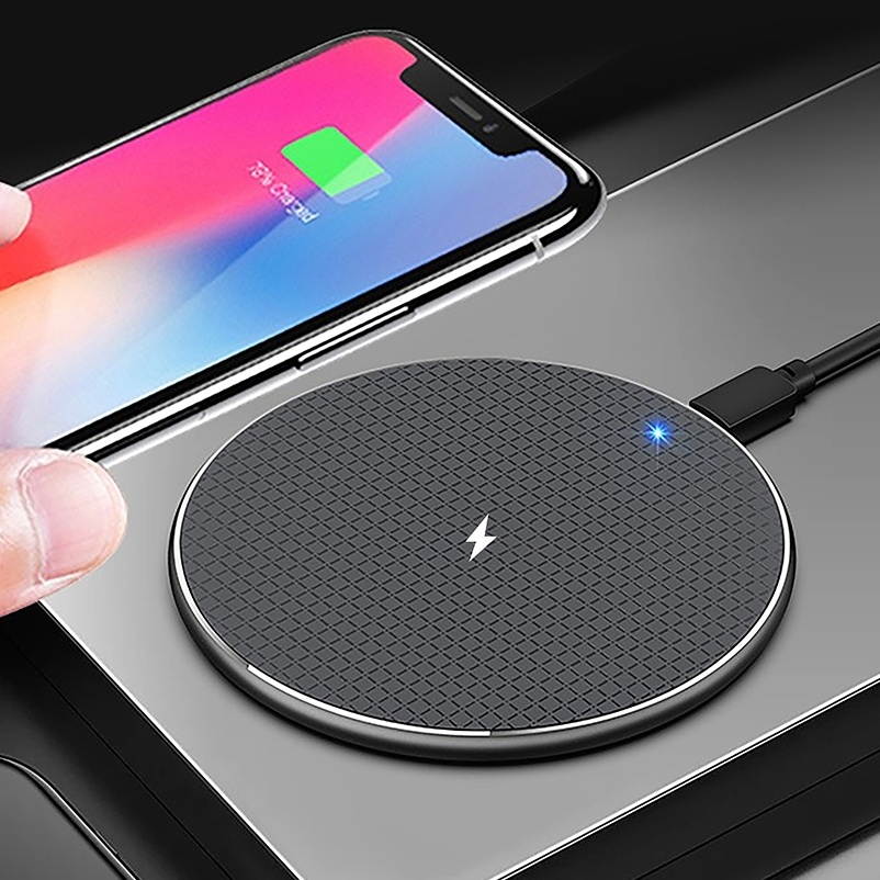 ZEQI 10W Smart Cooling Non-slip Aluminum Alloy Wireless Charger