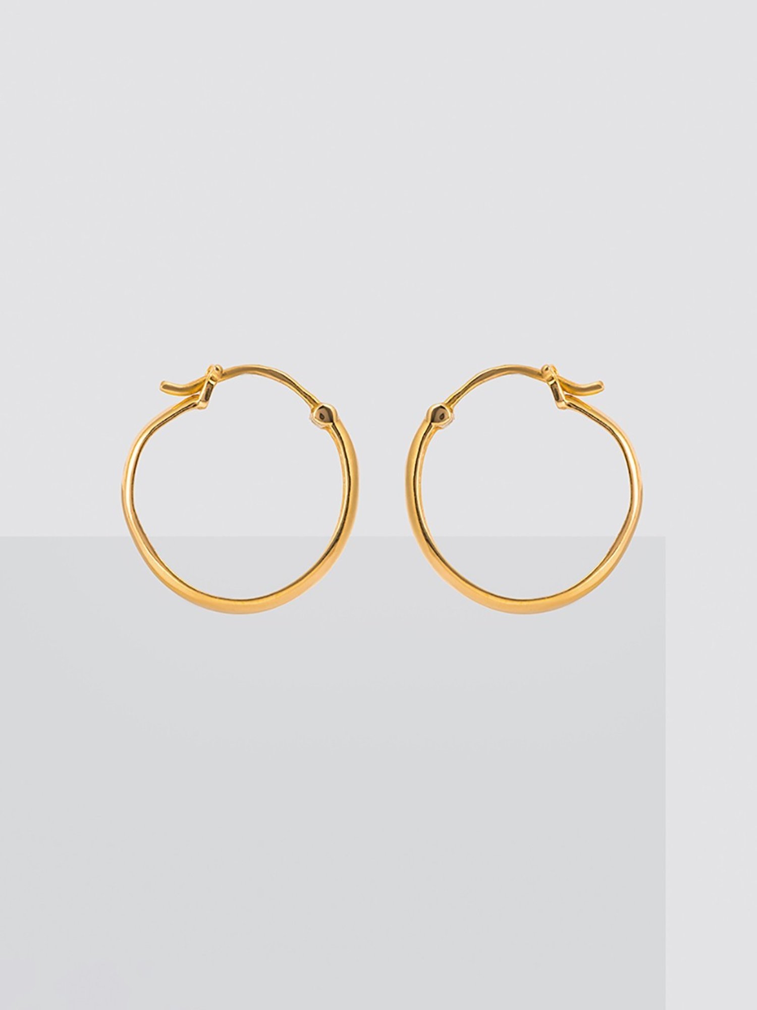 P.N.Gadgil Jewellers 22k Yellow Gold Linear Elegance Gold Stud Earrings