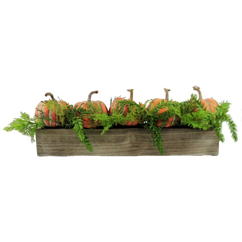 Home Decor 7.0" Window Box Pumpkin Box Lg Fall Thanksgiving  -  Decorative Figurines