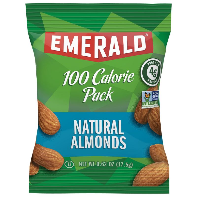 Emerald Natural Almonds 100 Calorie Packs - 4.34oz/7ct