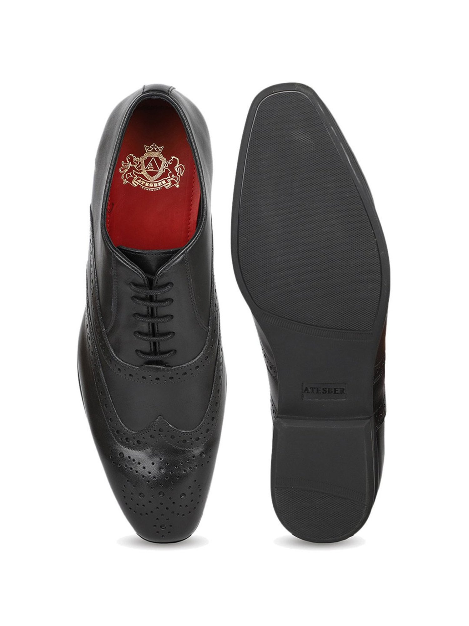 Atesber by Inc.5 Men's Black Brogue Shoes