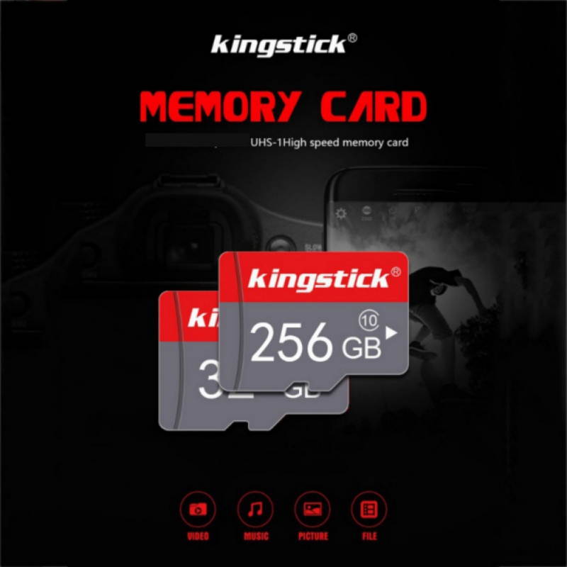 256GB Micro SD Card High Speed TF Card Class 10 Flash Memory Card with SD Adapter (256GB)