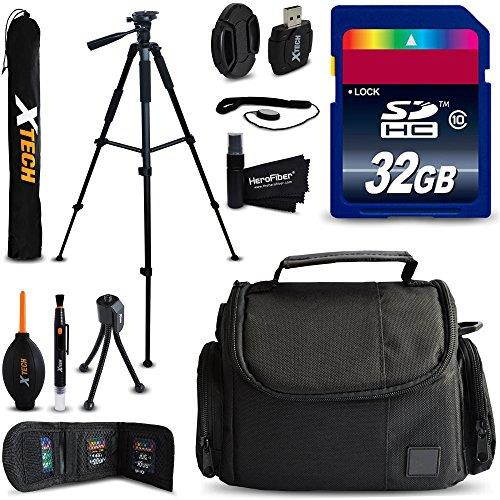 32GB Accessory Kit for Nikon Coolpix A900, B700, B500, P900, L840, L830, L820, P610, P600, P520, L320, P7800 Digital Cameras includes 32GB High-Speed Memory Card + Fitted Case + 60 inch Tripod + MORE