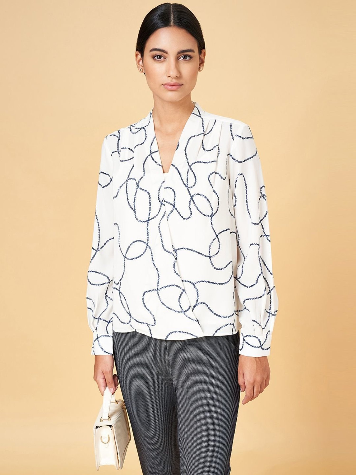 Annabelle by Pantaloons White Printed Top