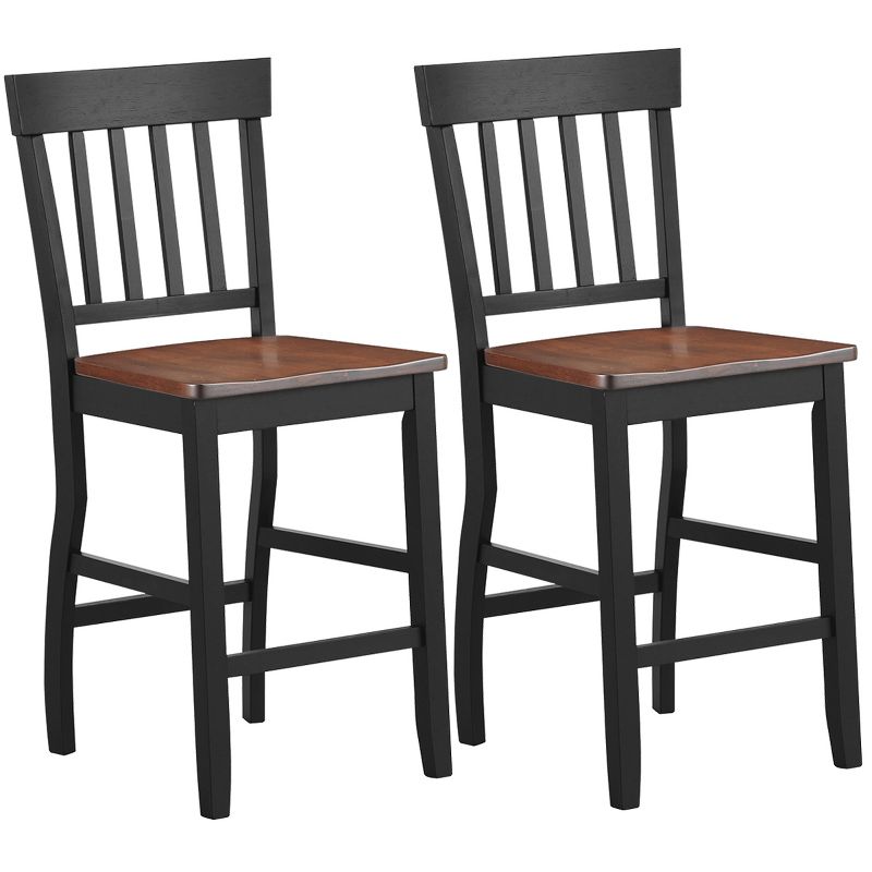 Ladder Barstool Seat Black - Riverstone Furniture Collection