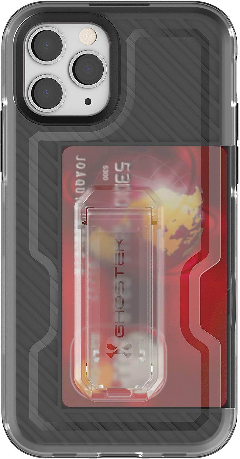 Ghostek Iron Armor Belt Clip iPhone 11 Holster Case with Kickstand and Card Holder Slot Slim Shockproof Design Heavy Duty Protection Wireless Charging Compatible 2019 iPhone 11 (6.1 Inch) - (Blue)