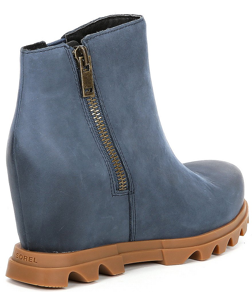 Sorel Joan of Arctic Waterproof Leather Wedge Zip Booties