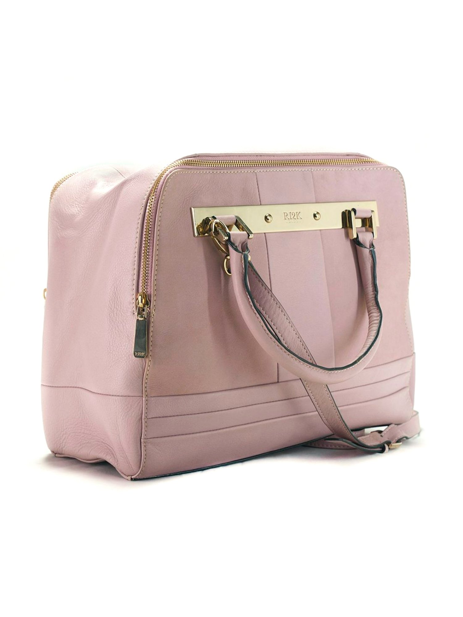 RI2K London Pink Leather Large Handbag