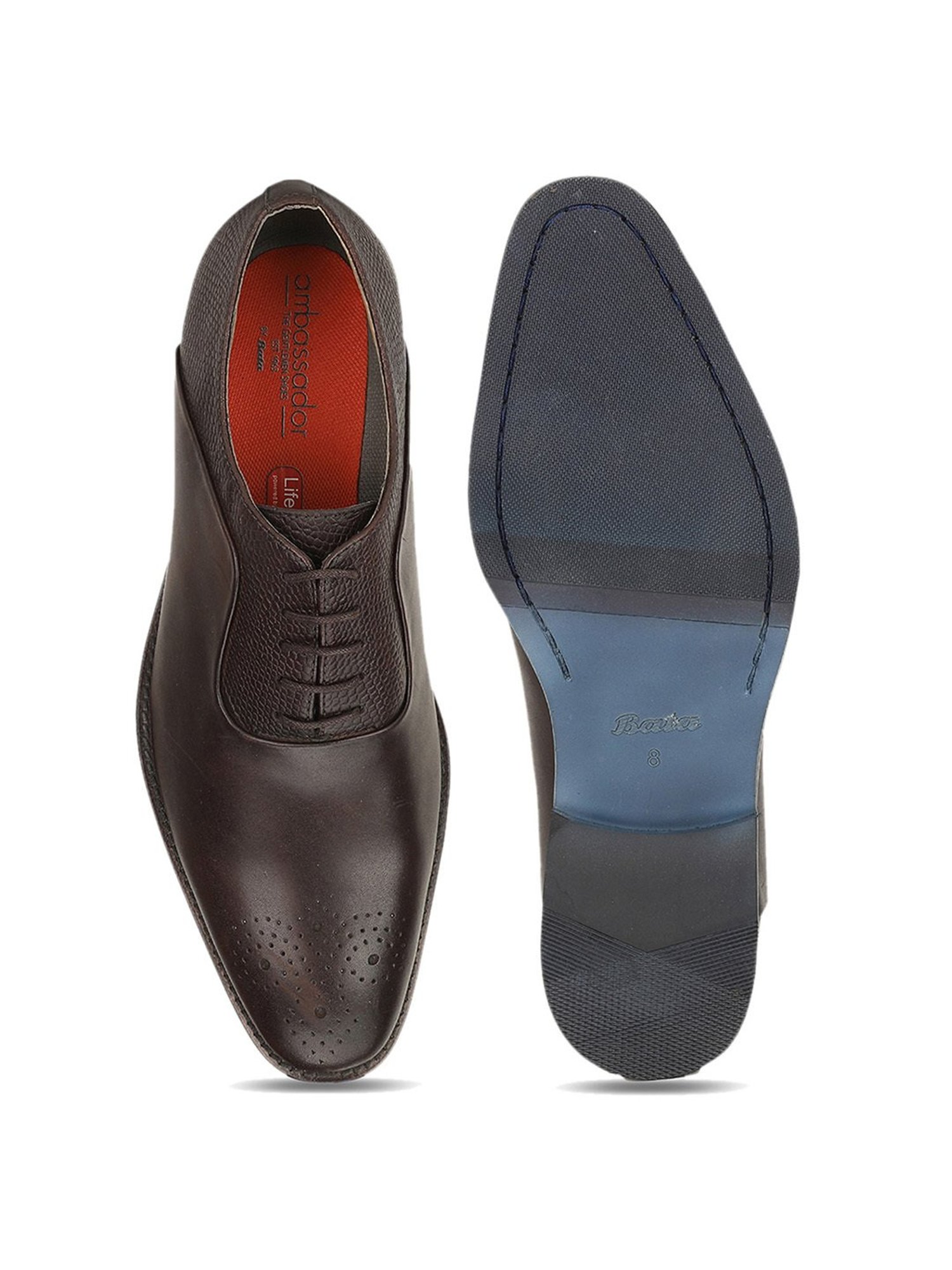 Ambassador by Bata Men's Brown Oxford Shoes