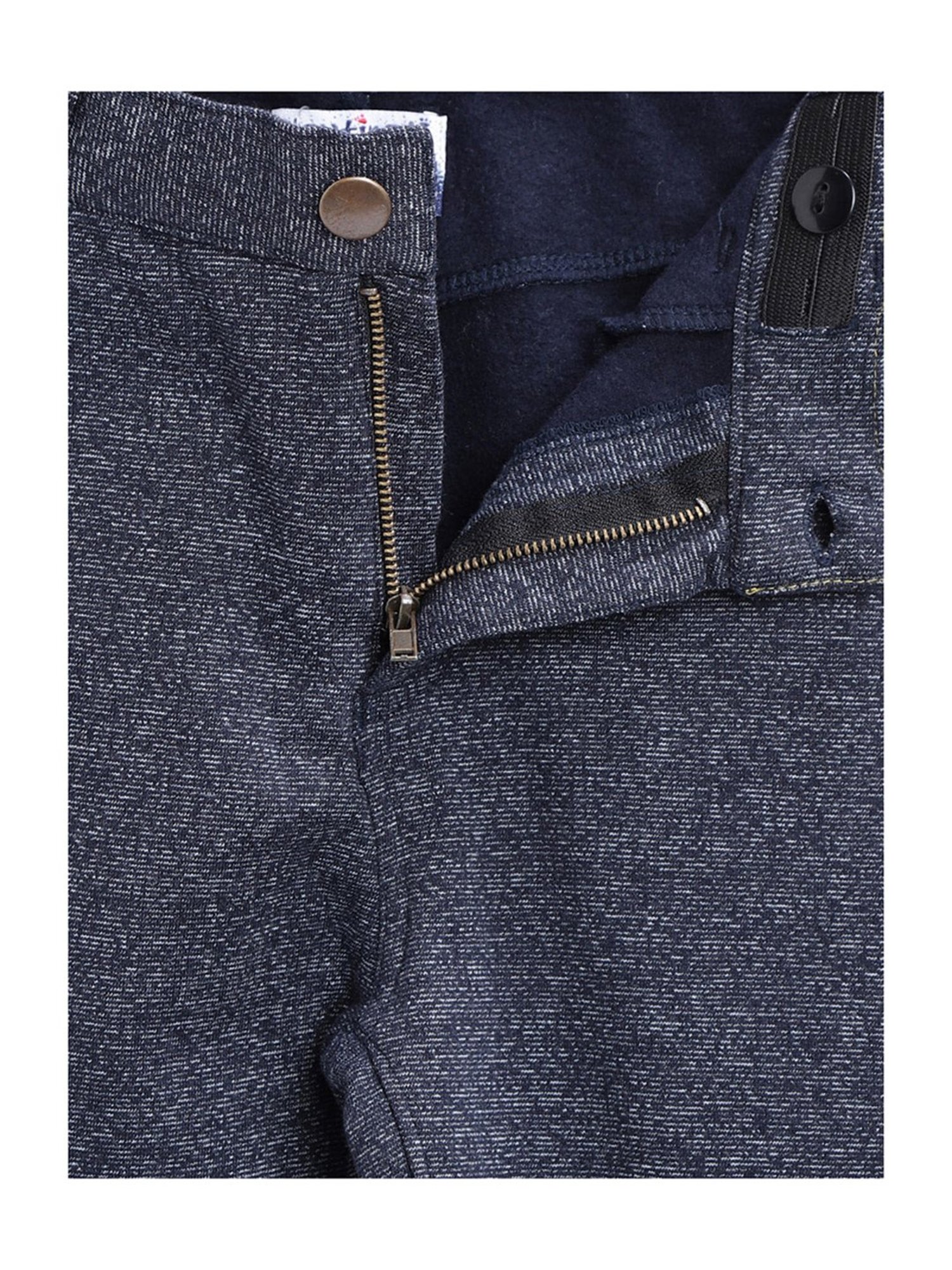 Nauti Nati Boys Grey Textured Pants