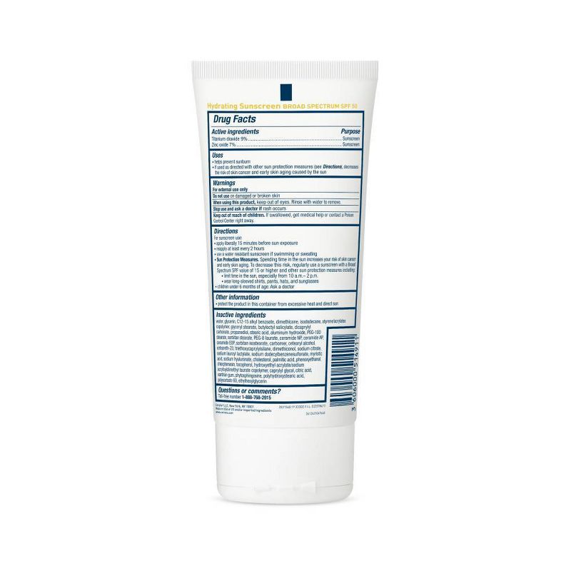 CeraVe Hydrating Sunscreen Body Lotion - SPF 50 - 5 fl oz