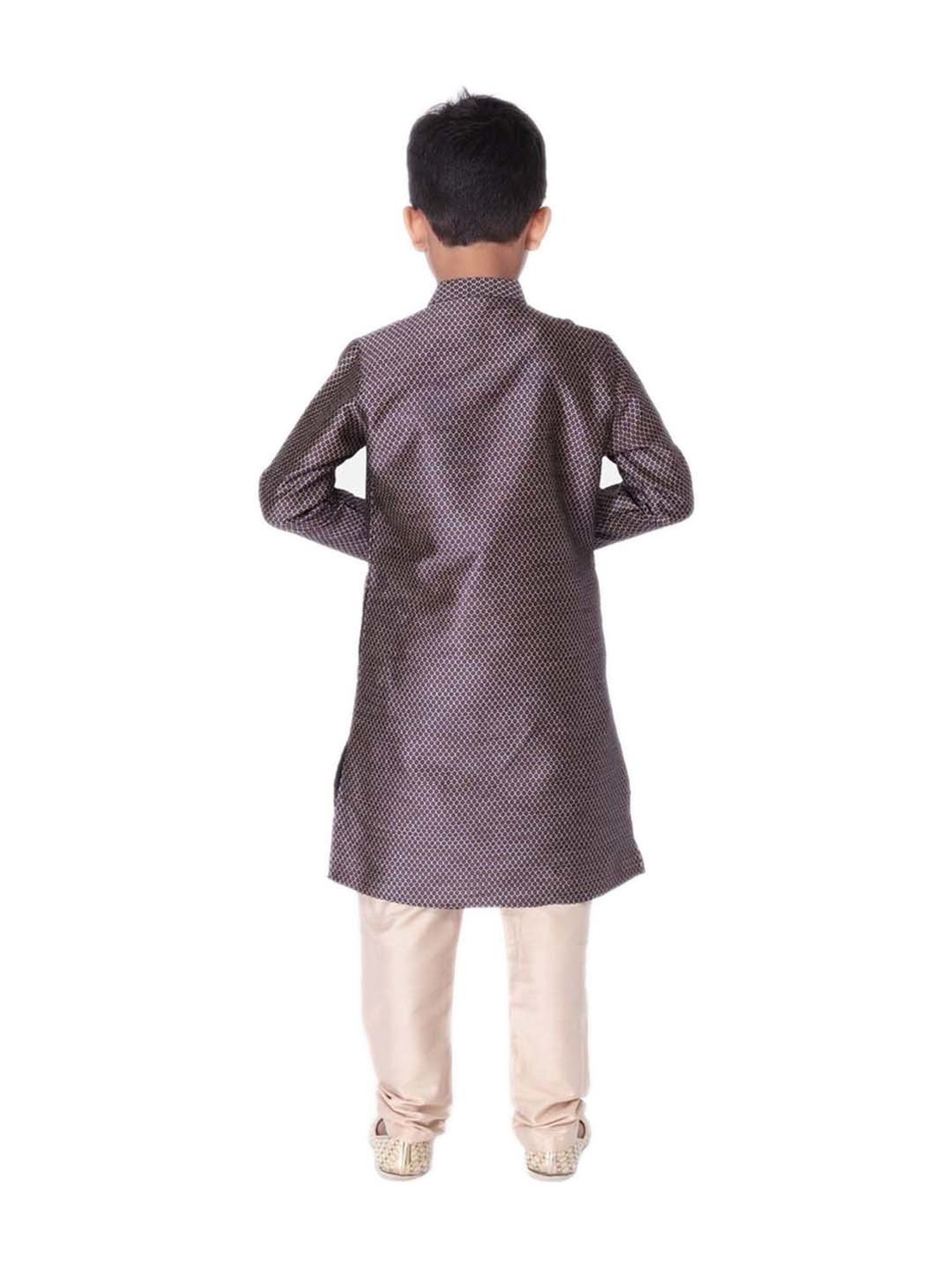 TABARD Kids Blue & Beige Regular Fit Kurta Set