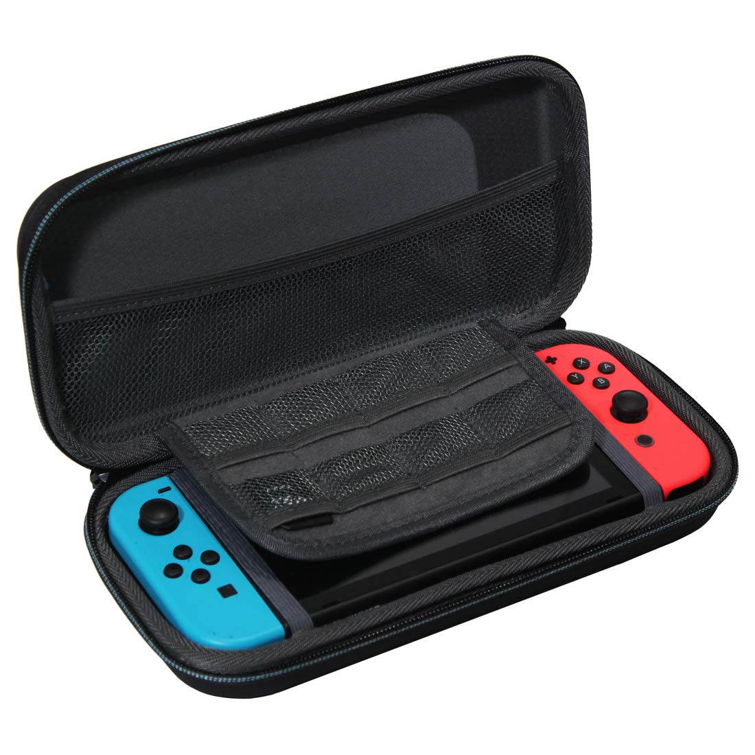 TUDIA Hard EVA Travel Carrying Case for Nintendo Switch, Hard Shell Protective Case Fits Nintendo Switch Console, Game Cards, Charger & Accessories