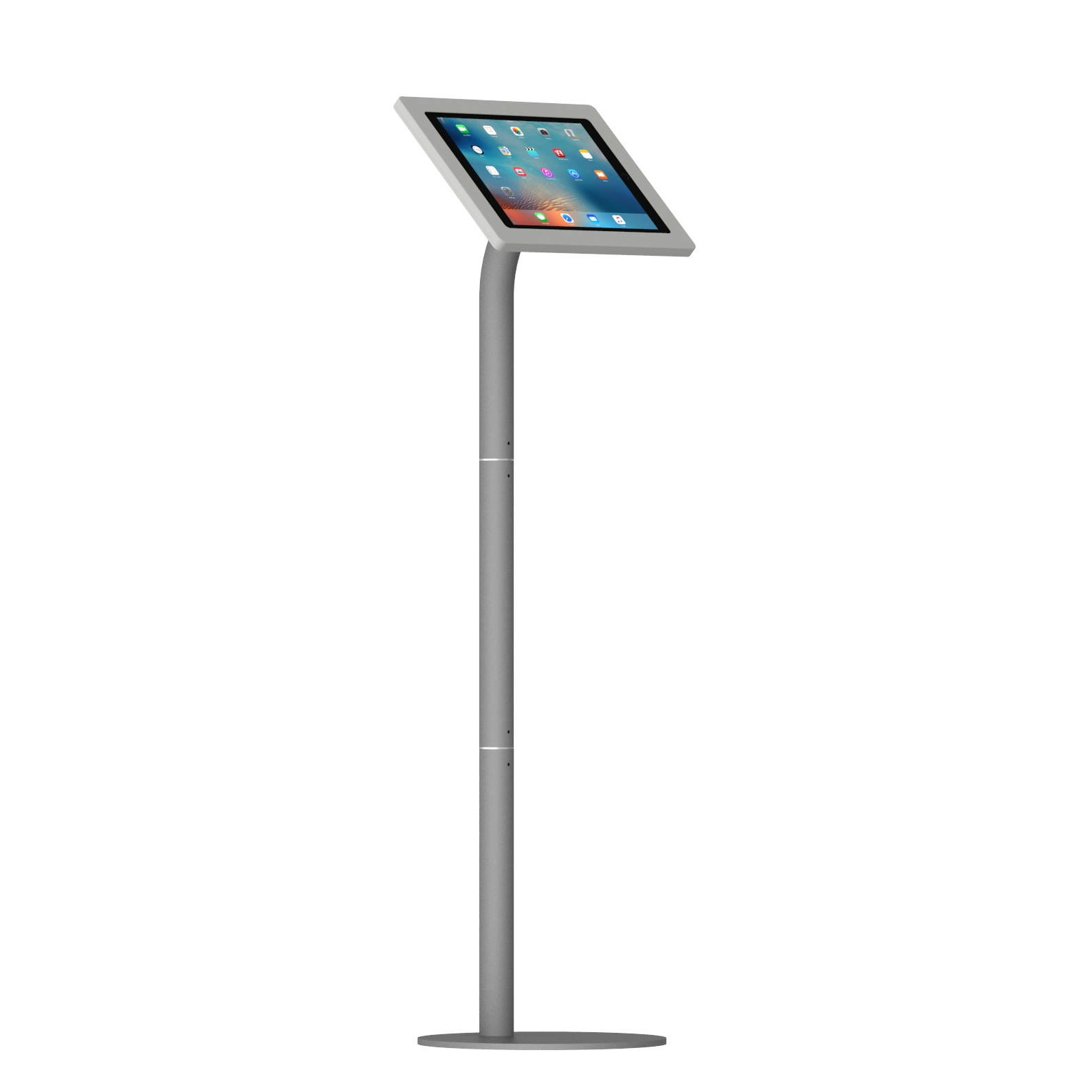 VidaMount Light Grey Enclosure and Floor Stand [Bundle] compatible with iPad Pro 12.9" (1st/2nd Gen)