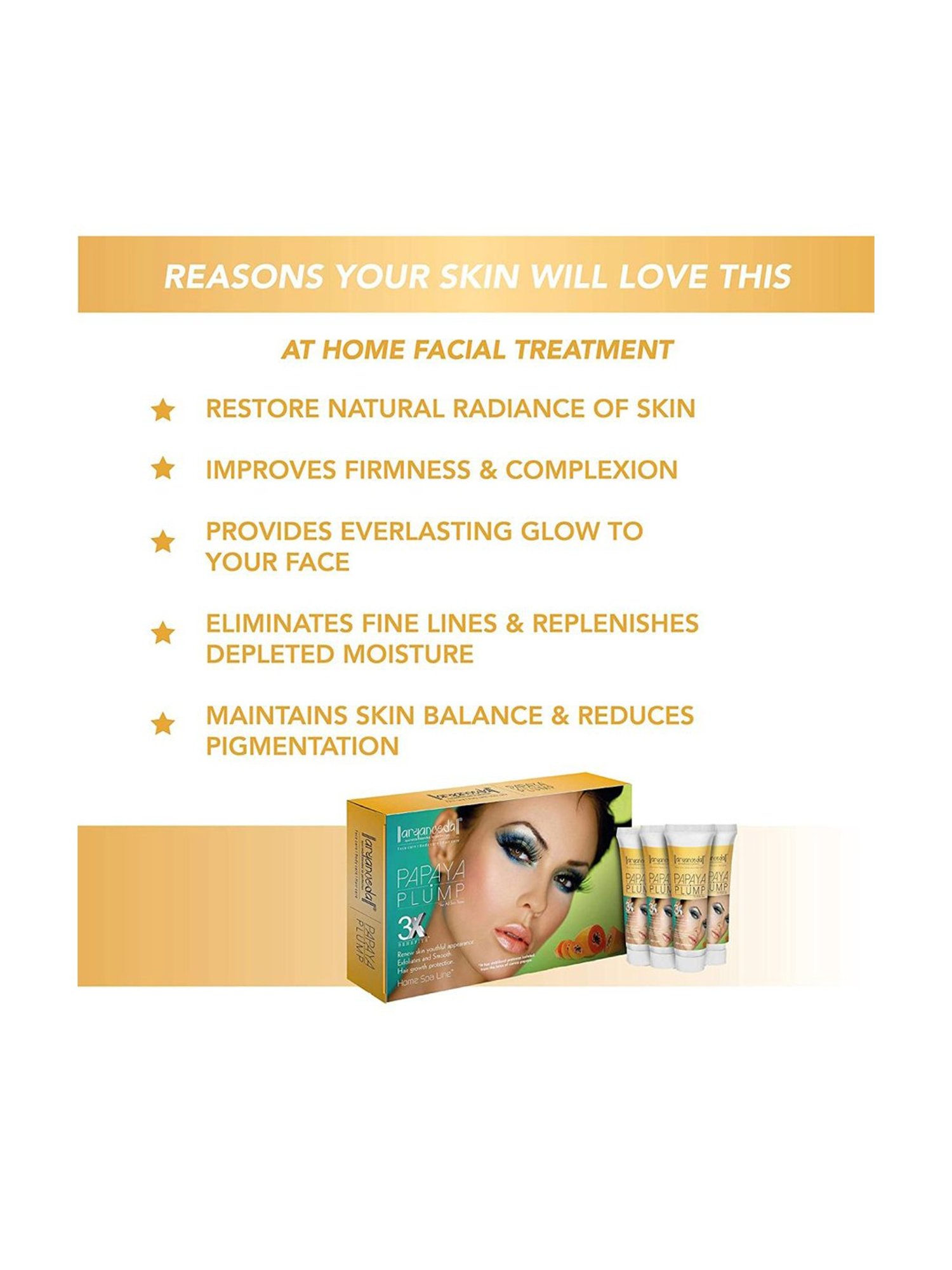 Aryanveda Papaya Plump Facial Spa Kit