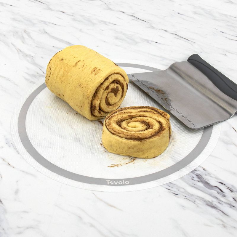 Cookduo Mix & Measure Spoon - Red Silicone Spoon with Adjustable Measuring Spoon FDA