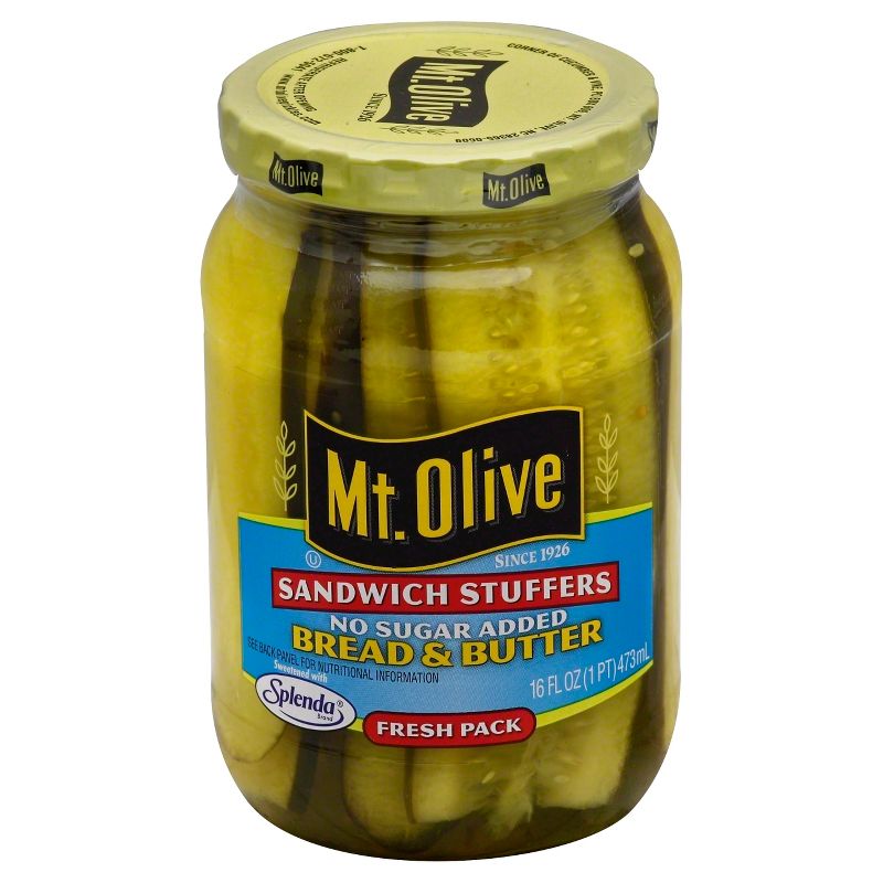 Mt. Olive Sandwich Stuffers Bread & Butter Pickles - 16oz
