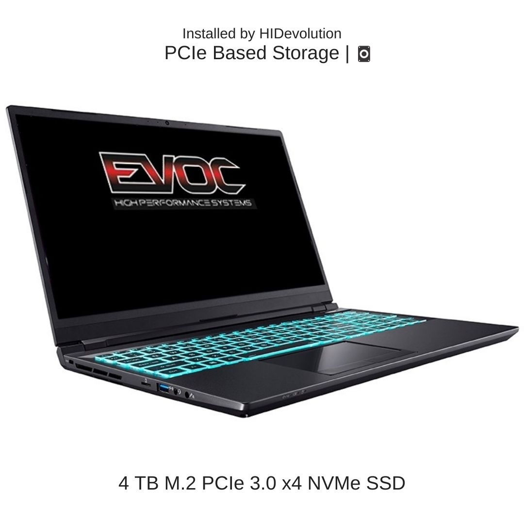 EVOC High Performance Systems PC502B (PC50DR-D) 15.6" FHD 144Hz, 2.2 GHz i7-10870H, RTX 3070, 32 GB 3200MHz RAM, 512 GB PCIe SSD